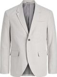 JACK&JONES JPR MARTIN SUMMER BLZ LINEN BLEND NO06 SN Heren Blazer Lichtgrijs Melange Katoen/Linnen Slim Fit