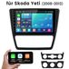 JUNSUN autoradio 10 pouces Linux avec CarPlay sans fil et Android Auto, Bluetooth, FM, USB, adapté pour Skoda Yeti 5L (2009-2017)