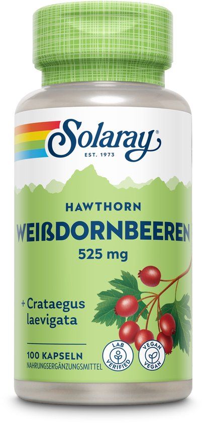 Solaray Meidoornbessen - 100 capsules