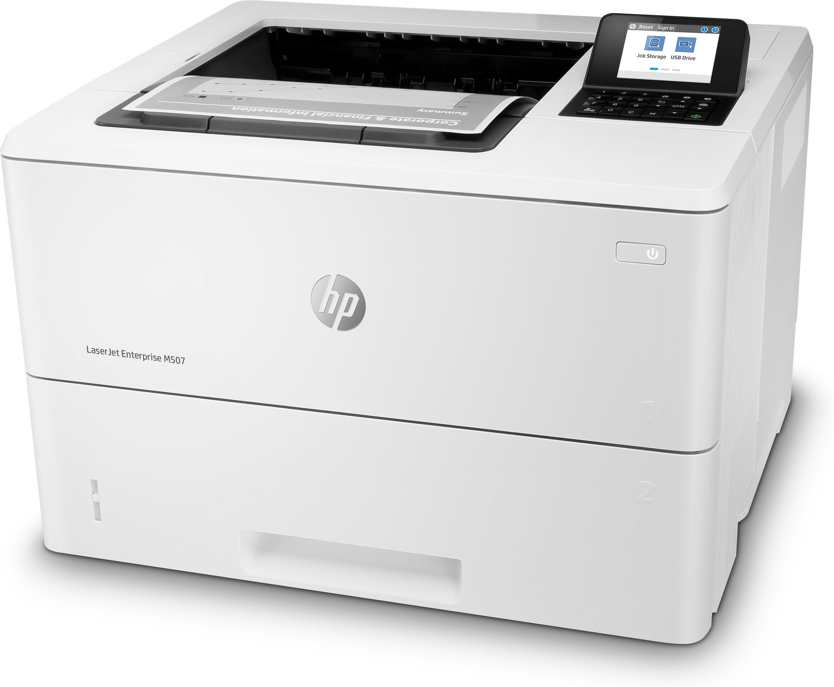 HP LaserJet Enterprise M507dn - Laser Printer - Duplex - A4 - 43 ppm - White