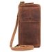 GREENBURRY portemonnee telefoontasje Vintage Phone Case RFID Brown bruine