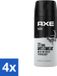 Axe Deodorant Spray Black 4 x 150 ml