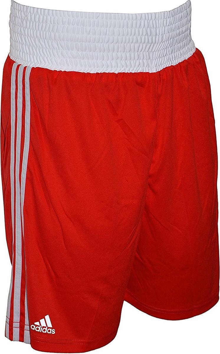 Adidas boksbroek Climacool polyester rood/wit