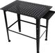 Établi de soudage - plateau 102x60 cm - grille de trous de 1,6 cm espacés de 5 cm - capacité de charge 600 kg - adapté aux travaux de soudage lourds - Noir