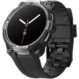 Ringke Rugged Gear voor Samsung Galaxy Watch 8 Classic 46 mm, schokbestendig, sportarmband, duurzaam, TPU en polycarbonaat, bescherming voor smartwatch, ademend, schroefbevestiging, accessoires, zwart