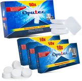 Oputec onderhoudsset – 50 stuks ontkalkingstabletten + 30 stuks reinigingstabletten – koffiemachine & espressomachine – geschikt voor Jura, Siemens, Philips, Miele, Delonghi, Senseo en meer