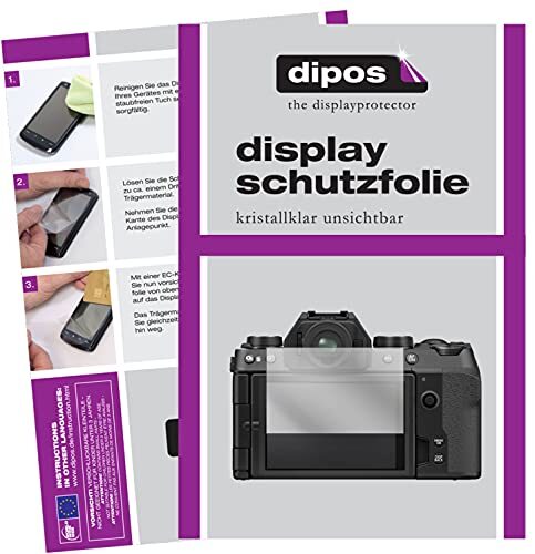 dipos I Beschermfolie compatibel met Fujifilm X-S10 schermfolie, helder