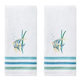 SKL Home by Saturday Knight Ltd. Ocean aquarel handdoekenset, blauw