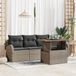 Maison Exclusive - Ensemble de jardin 5 pièces, polyrotin gris