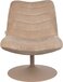 Zuiver Bubba Loungestoel - Beige - Draaibaar - Design Fauteuil