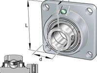 INA Flenslagerblok gietijzer - RCJ35-XL-N