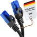 KabelDirekt Ethernet Kabel 10Gbit/s – 10m, zwart