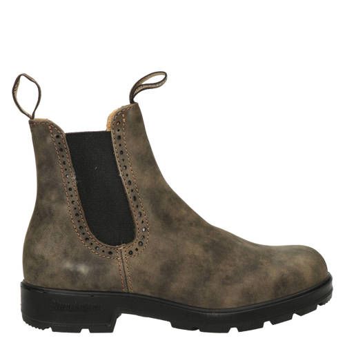BLUNDSTONE Original High Top suède chelsea boots bruin