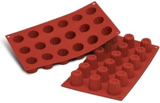 Silikomart SF033 Muffinbakvorm - Rood - Siliconen - Rechthoekig