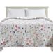 Elegant Comfort Flanellen fleecedeken met print, ultrazacht, comfortabel, pluizig en licht, decoratieve deken voor alle seizoenen voor bank, bank, bloemenpatroon, zeer