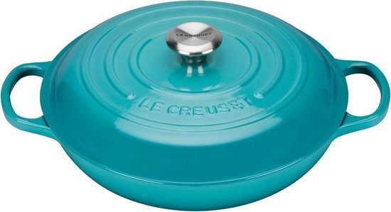 Le Creuset multifunctionele braadpan 3,2 liter ø 30 cm gietijzer Caribbean Blue