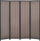 HOMCOM Kamerverdeler Bamboe 180x1.7x180cm Bruin