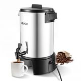 VEVOR Commerciële warme drankendispenser voor koffie, 4,5 l, 30 kopjes, 1190 W, warmwaterdispenser met druppelvrije kraan, automatische temperatuurregeling, voor catering, feesten, kerken en