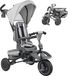Tricycle d'évolution - Tricycle pour enfants - 6-en-1 - 1–5 ans - Siège pivotant à 360° - Pliable - Poussoir - Dossier réglable - Gris foncé
