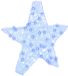 vidaXL 3D Ster 50 LED's Blauw 55 x 53,5 x 10 cm Acryl