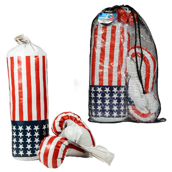 SportX Bokszakset - Blauw - Kind - Polyurethaan - Boksset