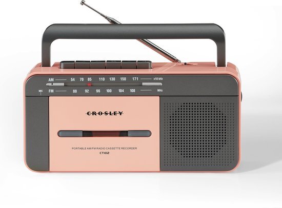 Crosley CT102A-RG radio, cassette speler & recorder rose gold