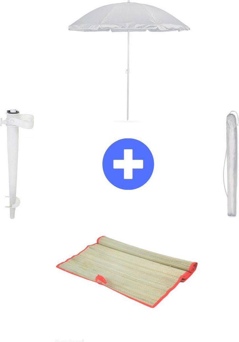 Fleau Strandset met UV bescherming - Parasol set - Voet en Hoes + Bescherming (tot 175 cm) - Strand/beach - Starterspack