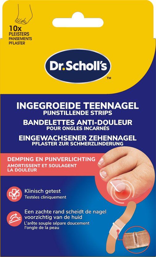 Scholl Dr. Scholl's Ingegroeide Teennagel Pleisters - 10 stuks