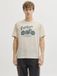 JACK & JONES JREBMATHEO SS TEE Garçon T-shirt L Coton Whitecap Gray