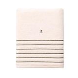 Scalpers Badhanddoek, beige met groene strepen, 90 x 150 cm, 100% katoen, 470 g/m² Home