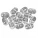 Vercelli Double Holes Oval Perles 18 unités