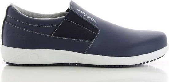 Oxypas Comfortabele Leren Instapper Roy - Navy - 46