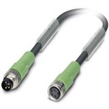 Phoenix Contact 1682155 Sensor/actuator connector, geassembleerd M8 Aantal polen: 4 Stekker, recht, Bus, recht 0.60 m 1