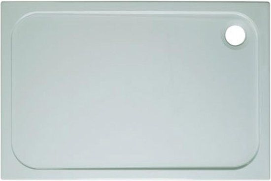 Crosswater Shower Tray 90x120x4.5cm - Stone Resin - White