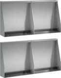 vidaXL Keermuur - 4 st - 40 x 12 x 30 cm - Gegalvaniseerd staal - zilver
