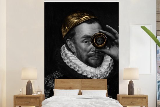 Nr1Wallpaper Behang - Fotobehang Willem van Oranje - Adriaen Thomasz - Goud - Lens - Breedte 180 cm x hoogte 280 cm