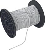 Eurotrail Elastiek op rol - 3mm - 50 meter - Wit