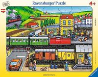 Ravensburger kinderpuzzel - 05234 treinreis - Framepuzzel van 30-48 stukjes voor kinderen vanaf 4 jaar