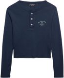 Superdry Athletic Essentials Overhemd met Lange Mouwen Dames Lauren Navy