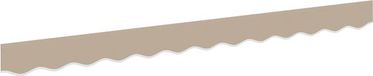 vidaXL - Vervangende volant voor zonnescherm - 3 m - Beige - Polyester