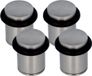 AMIG Deurstopper/deurbuffer - 4x - D28mm - antiek messing