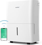 Comfee luchtontvochtiger App-compatibel wifi-bediening, ontvochtiger 20 l in 24 uur, Ruimtegrootte ca. 100 m3 (40 m2) , 170 m3/h luchtvermogen, 3 standen, MDDF-20DEN7-WF, Wit