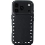 Selencia Studs Backcover met MagSafe voor de Apple iPhone 18 Pro Max / 17 Pro Max - Velvet Black