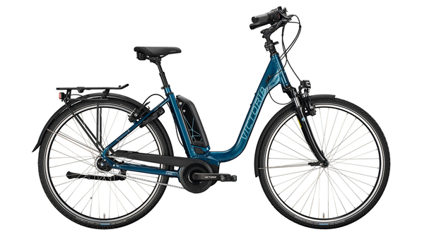 Victoria eTrekking 7.4 Dames Elektrische Hybride Fiets - 2021 - 51cm - Nova Petrol / Grey