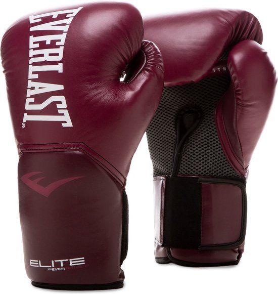 Everlast Elite 2 Boxing Gloves - Bordeaux - 14 oz