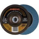 Rhodius 209667 LSZ F2 disque lamelle grain 60 inox, acier 10 pc.