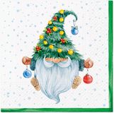 PAW Lunch servetten Fancy gnome - 33x33 cm