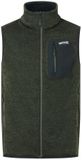 Regatta Mouwloos fleece Newhill B/W Mannen S donker kaki Polyester