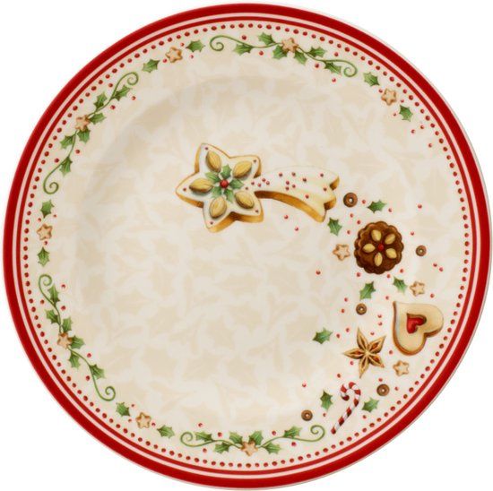 Villeroy & Boch Winter Bakery Delight Ontbijtbord 22 cm - Vallende ster - Porselein - 22 cm - Multi