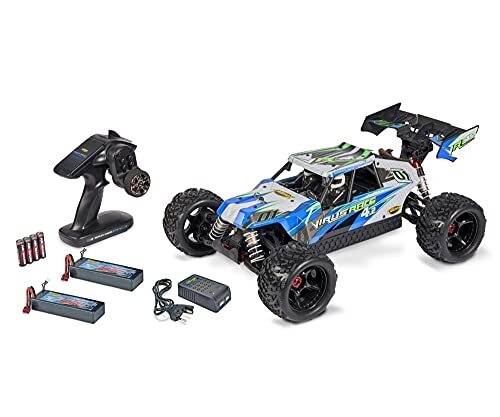 Carson Model Sport Virus Race 4.2 Brushless 1:8 RC Model Car Electric Buggy 4WD (4WD) 100% RTR 2,4 GHz INCL 500409069 Wit